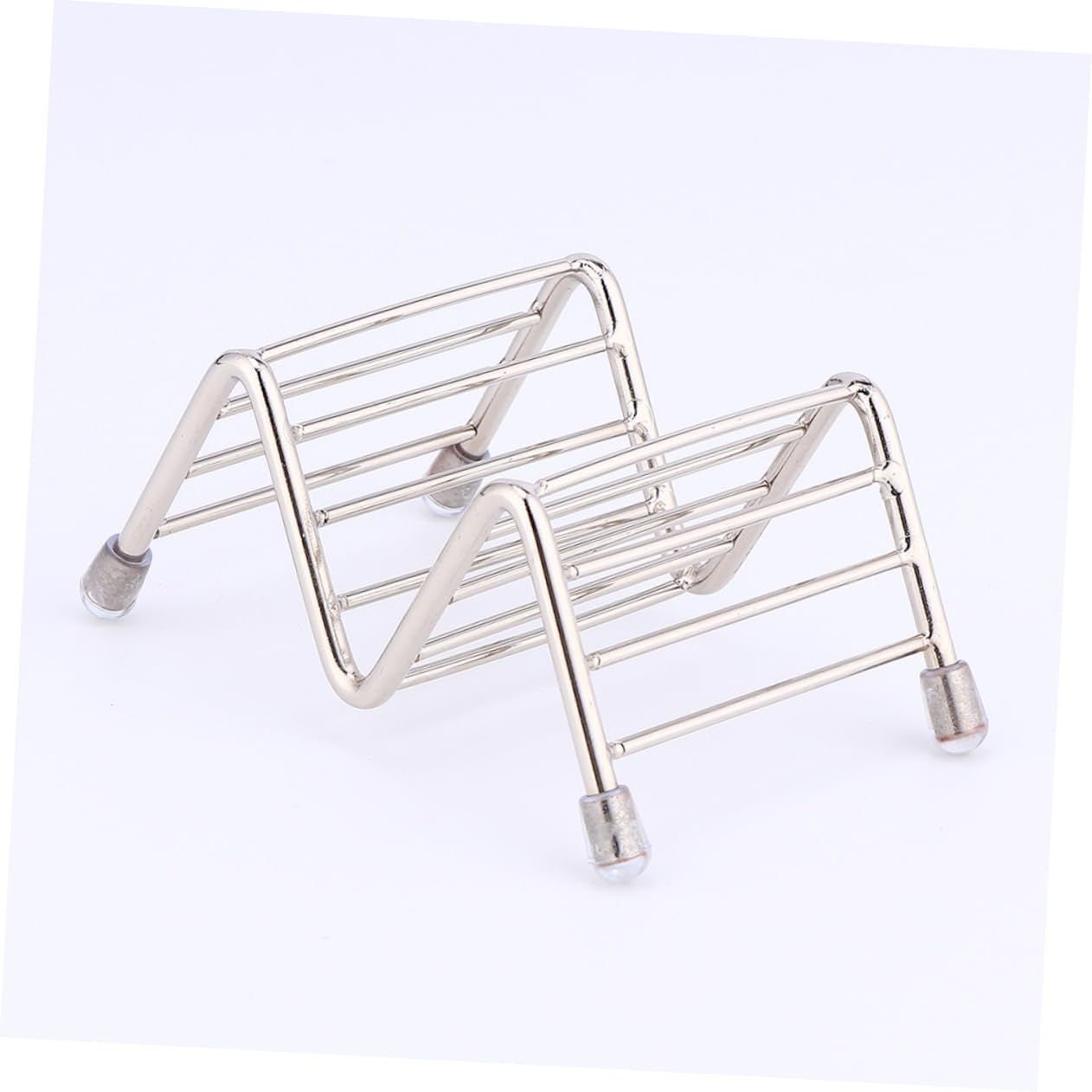STOBAZA Taco Stands Stainless Steel Taco Holders 2pcs for Hard Shell Burritos and More Easy to Wash