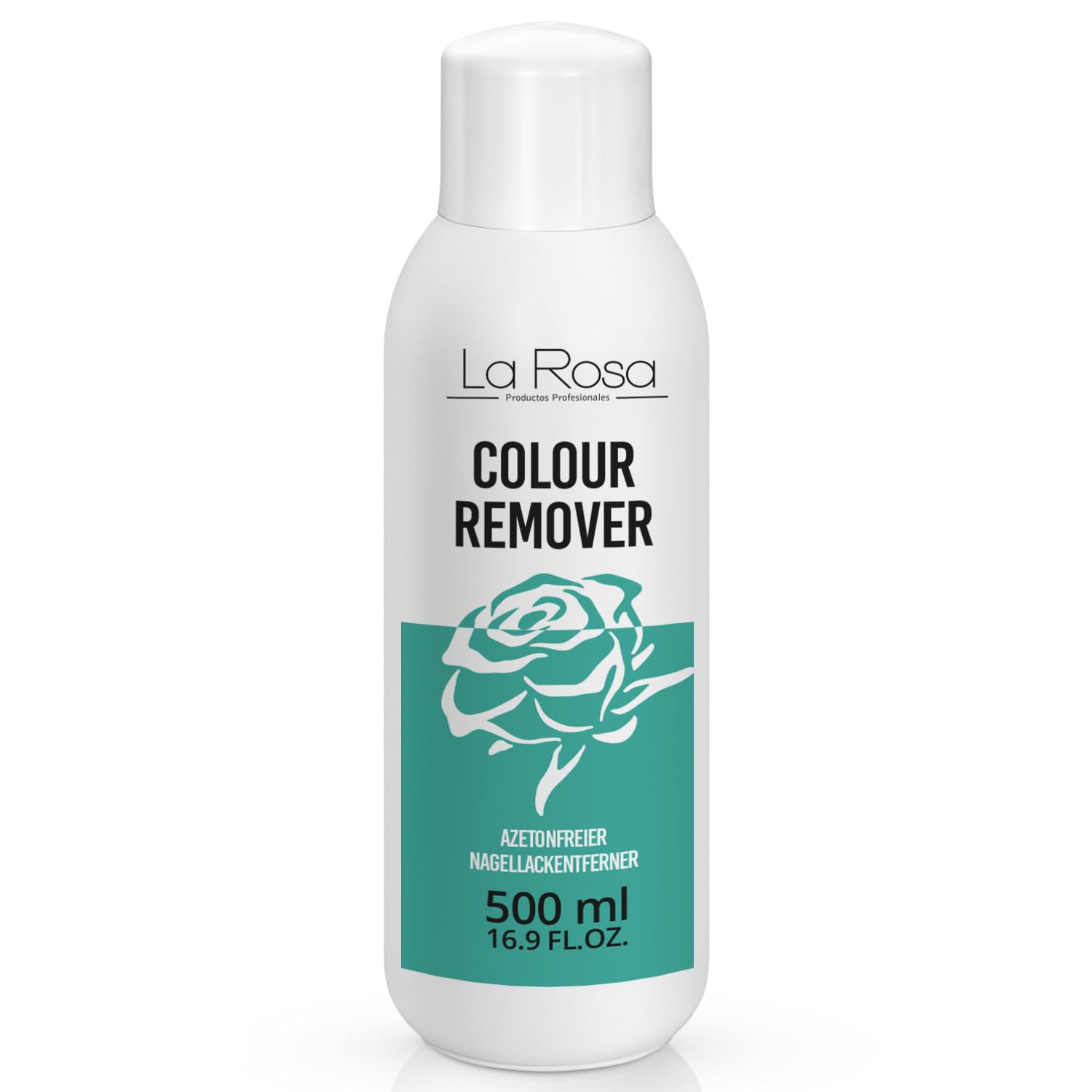 LaRosa ACETONE FREE Nail Polish Remover 500ml with VITAMIN COMPLEX, quickly removes enamel from natural, gel and acrylic nails, NON ACETONE Nail Polish remover, pleasant Lemon Aroma