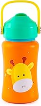 rabitat Steel Play 3.0 Stainless Steel Water Bottle- 2 Year Brand Warranty 350 ml Little Boss | BPA-Free | Leak-Proof | Flip-lock Sipper | Easy-Carry Handle | School Bottle for Kids