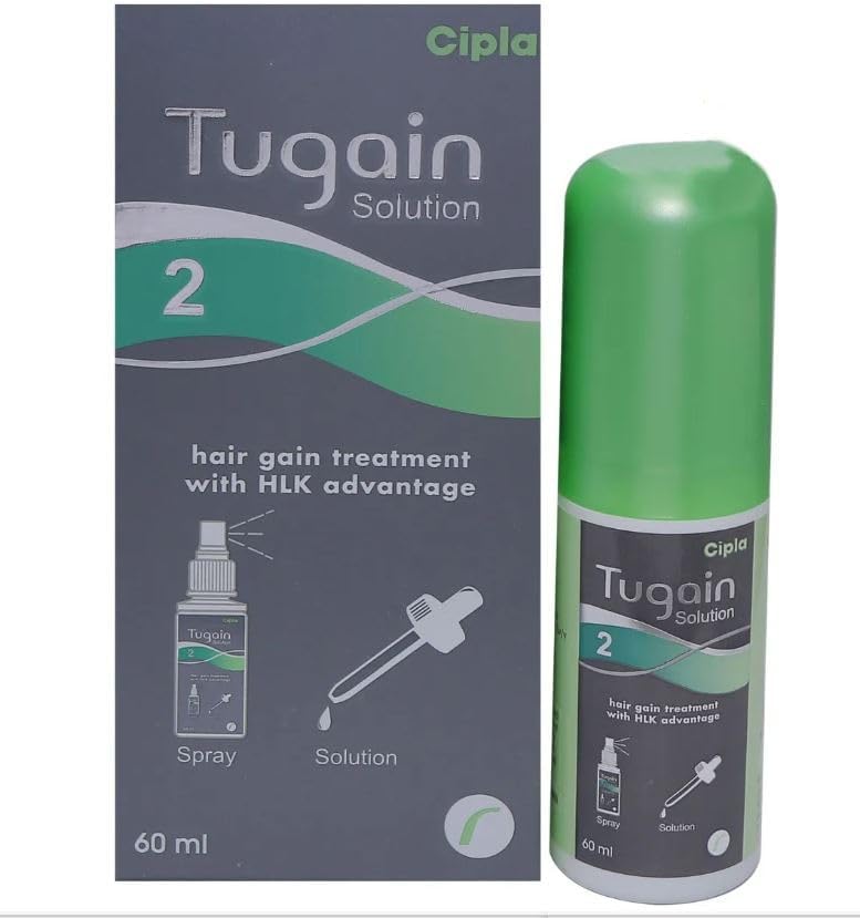 Tugain 5% - Bottle of 60ml Solution with Minoxidil