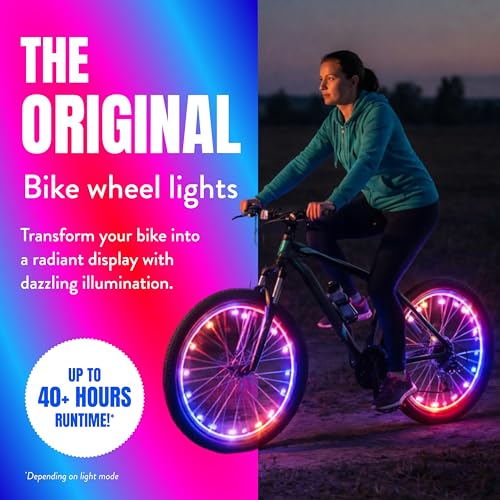 Activ Life 2-Tire Pack LED Bike Wheel Lights with Batteries