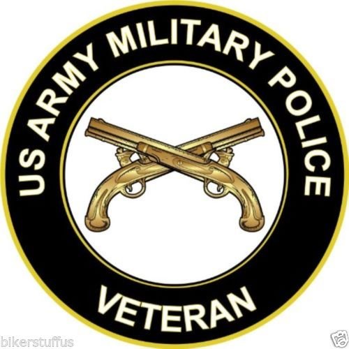 US Army Military Police Veteran Bumper Sticker Tool Box Sticker Laptop Sticker