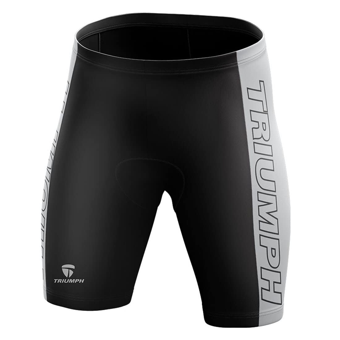 Triumph Cycling Shorts for Mens | Foam Padded Biking Shorts | Cycling Clothes Grey 1