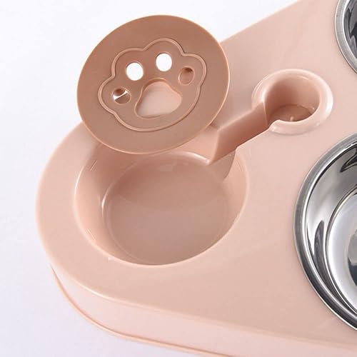 Miniatura 7 de 3 en 1 Acero inoxidable Pet Dog Feeder Bowl Alimentador automático para perros Alimentador de perros Alimentación de mascotas Acero inoxidable Jaula
