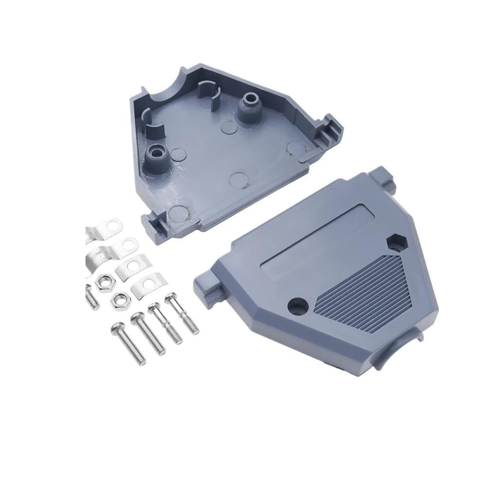 5PCS RS232 Serial Port Connector DB9 Female Male Socket Plug 9pin Copper RS232 Socket Adapter Plastic Shell(Male Head)