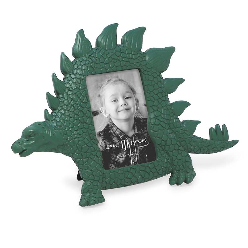 Cadre photo dinosaure vert pour décorer la chambre d'enfant