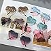 Dollger Heart Sunglasses for women Rimless Thin Metal Frame Heart shaped Sun glasses Festive Fun Rave SunglassesUV400 Brown