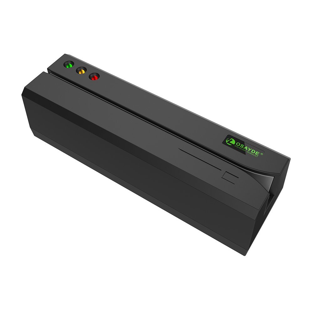606 Credit Card Reader USB Magnetic Stripe Card Reader Writer with 3 Tracks, for Credit Card, Debit Card, Gift Card, Club Membership Card All Magnetic Swipe Card with 10 Blank Cards …