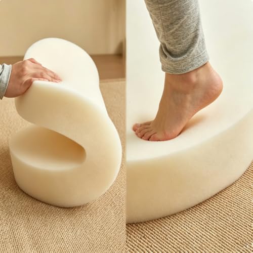 Cojín redondo de espuma de alta densidad de 15 cm para silla y hogar 3