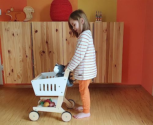 Carrito de compras de madera Small Foot 12403 con acabado natural Fresh 5