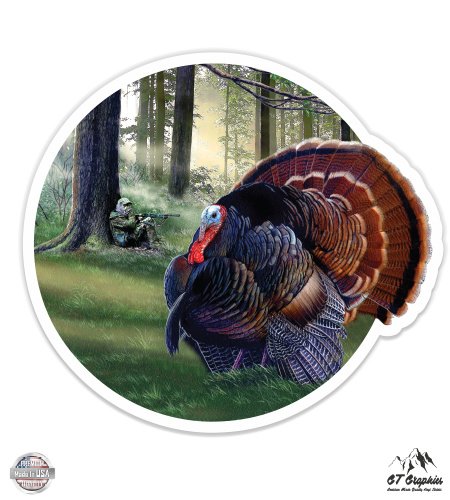 Turkey Hunt - Vinyl Sticker Waterproof Decal