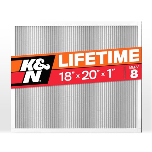 Filtre à air K&N HVC-8-11820 pour fournaise 18x20x1 lavable MERV 8