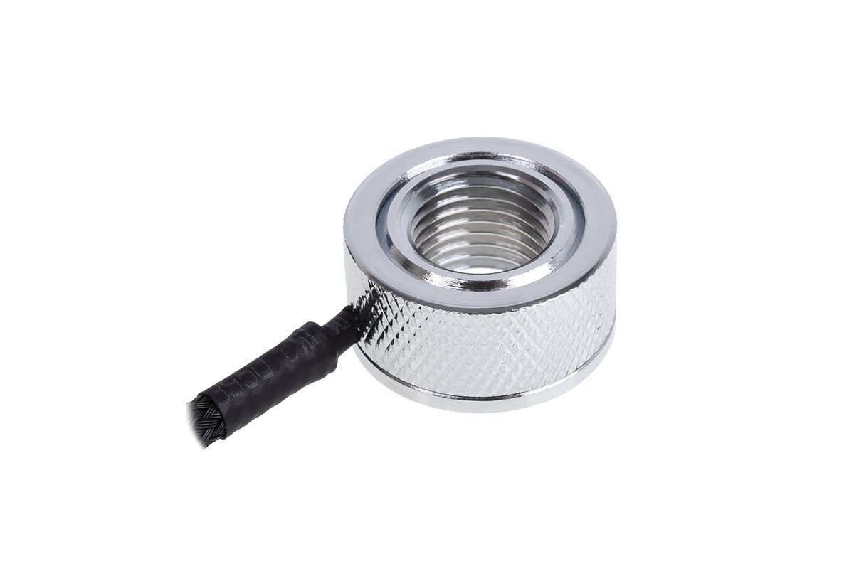 Alphacool Eiszapfen Temperature Sensor G1/4" IG/IG with AG Adapter, Chrome