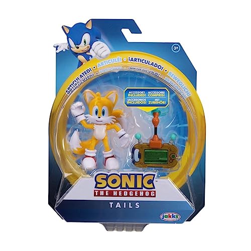 Sonic The Hedgehog 4" Articulated Action Figure Collection (Choose Figure) (Tails with Miles Electric)