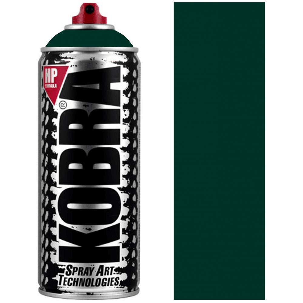 KOBRA HP High Pressure Spray Paint 400ml Can – Professional Grade 100% Acrylic Formula with Matte Finish for Graffiti, Street Art, Crafts & Multi-Surface Use (1140 Deepwater)