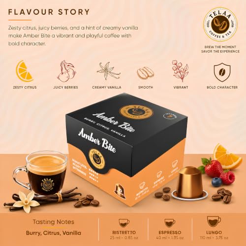Image of 60 Espresso Coffee Capsule Pods Specialty Blend - Intensity 5, 6, 7, 8, 9 & 10 | Best Deal | Single Origin Arabica | Compatible with OriginalLine machines | Pack of 60.