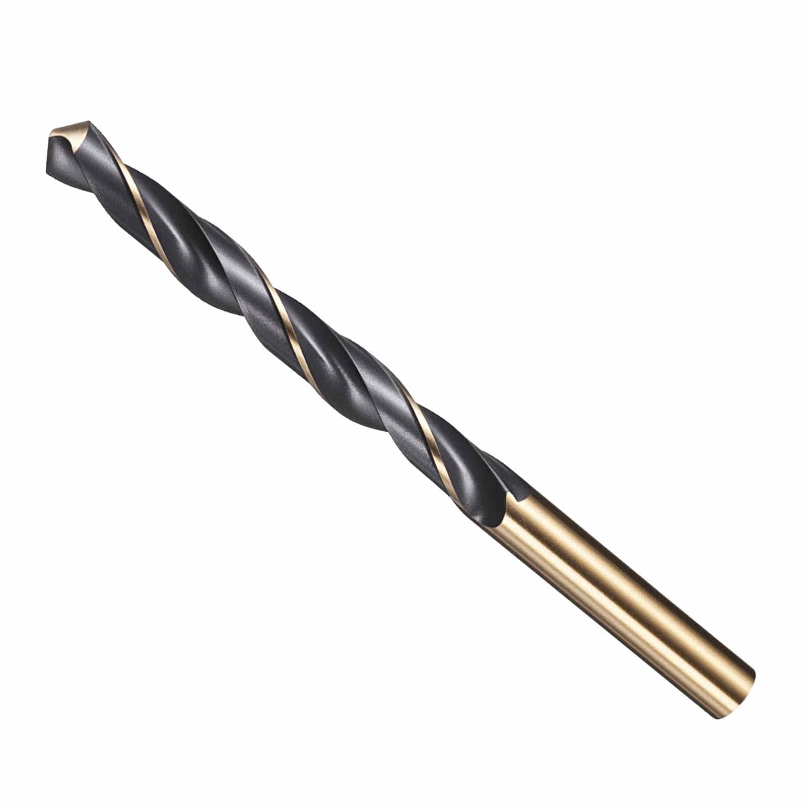 CoCud Drill Bit, 9mm Cutting Diameter, 4341 HSS Jobber Bits Gold and Black 118° Cutting Angle