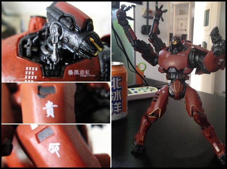 Miniatura 6 de QUUUY Figura de acción de The Series of Pacific Rim Crimson Typhoon figura de acción, decoraciones de regalo coleccionable