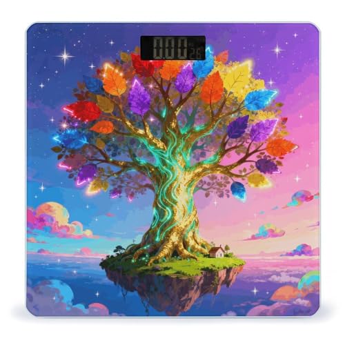 Báscula digital de baño Colorful Sky Life Tree miniatura 1