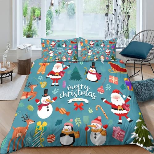 Housse de couette Noël microfibre hypoallergénique premium - 4