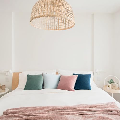 MONDAY MOOSE Decorative Throw Pillow Covers Cushion Cases, Set of 4 Soft Velvet Modern Double-Sided Designs, Mix and Match for Home Decor, Pillow Inserts Not Included (22x22 inch, Pink/Blue) MONDAY MOOSE Decorative Throw Pillow Covers Cushion Cases, Set of 4 Soft Velvet Modern Double-Sided Designs, Mix and Match for Home Decor, Pillow Inserts Not Included (22x22 inch, Pink/Blue)