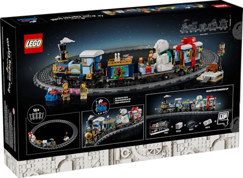 Image of LEGO Icons 10361 Holiday Express Train - 956 Pieces Festive Collectible Set for Adults (18+)