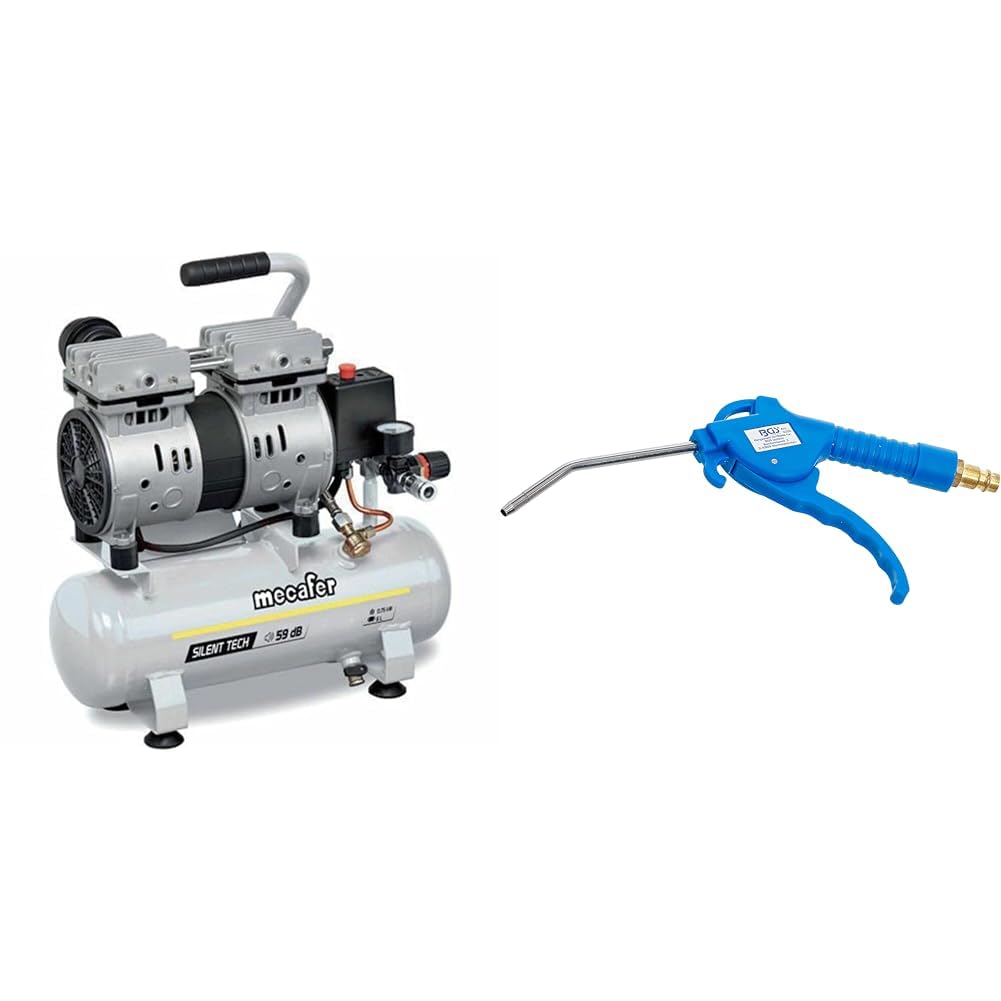 Soufflette air comprimé et compresseur 59 dB Mecafer 425513 pour bricoler sans bruit