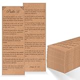 100 Pcs Psalm 91 Bible Verse Bookmarks, Christian Easter Gifts for Women Religious Protection Gifts Bulk for Mother Church Military, Firefighters, Policemen (Classical)