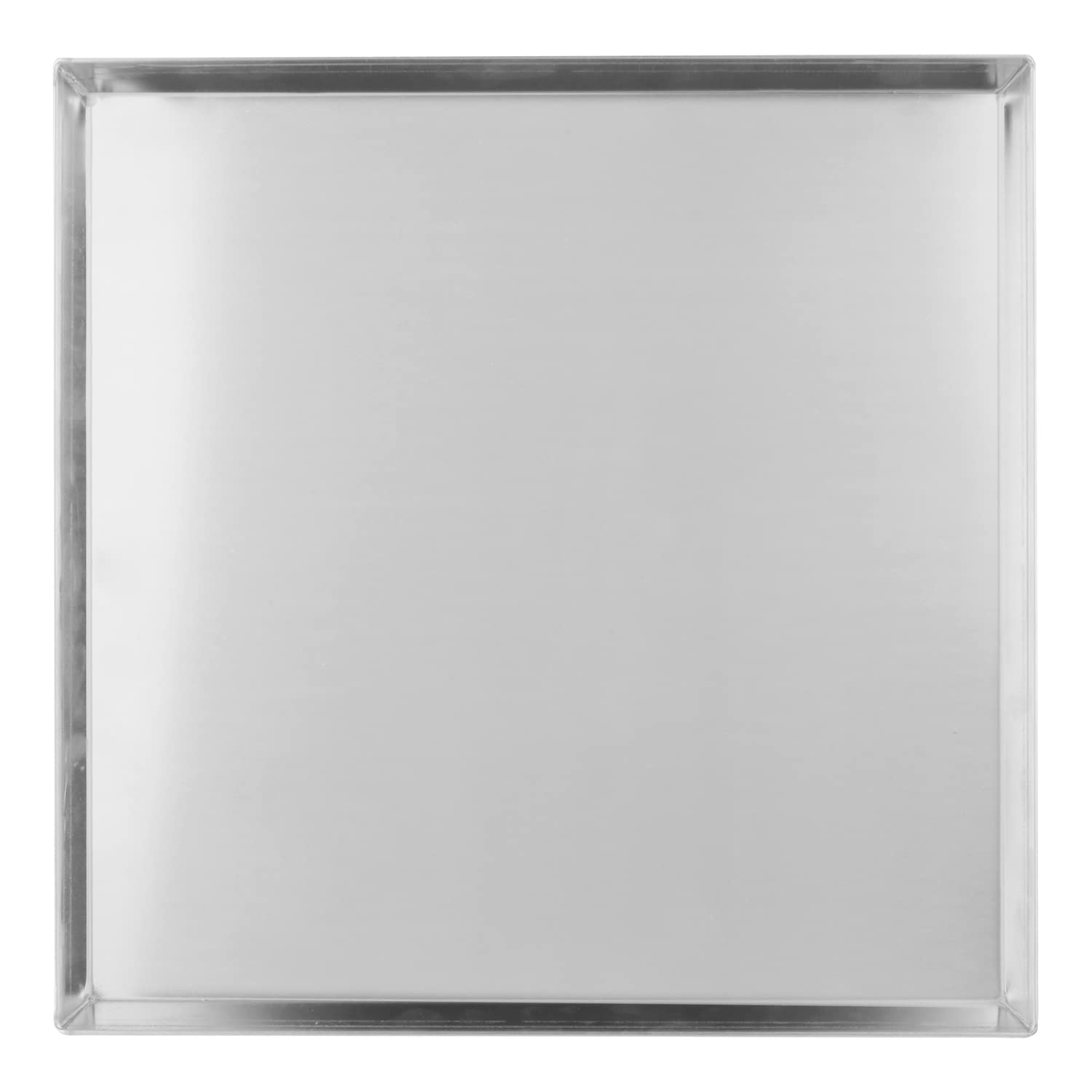 Fatto in Casa da Benedetta Teglia Furba quadrata (35 x 35 x 3cm) in Alluminio, Nickel Free – Produzione artigianale, Colore Grigio – In Forno fino a 230 °C