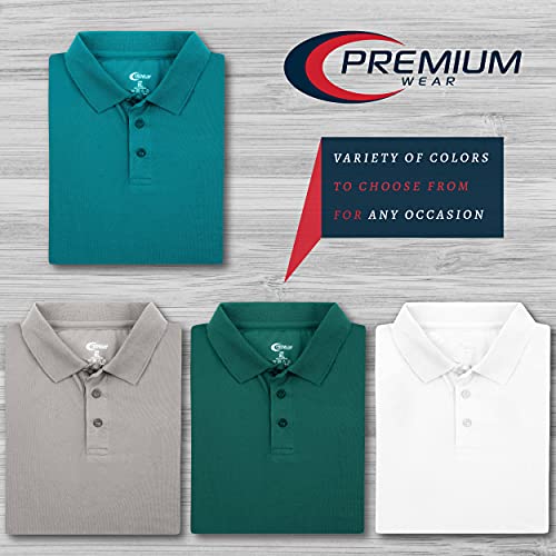Premium Wear Boys High Moisture Wicking Polo T Shirts3