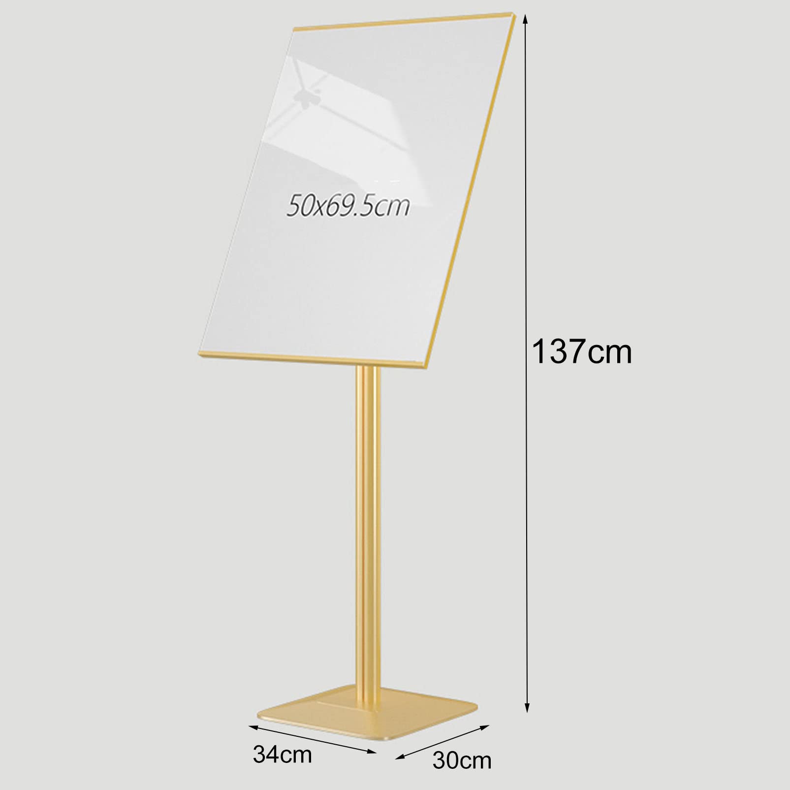 Soporte para Carteles Soporte para Carteles de Pedestal Ajustable, Soporte para Carteles Vertical y Horizontal, Soporte para Carteles de menú publicitario Marco Reutilizable