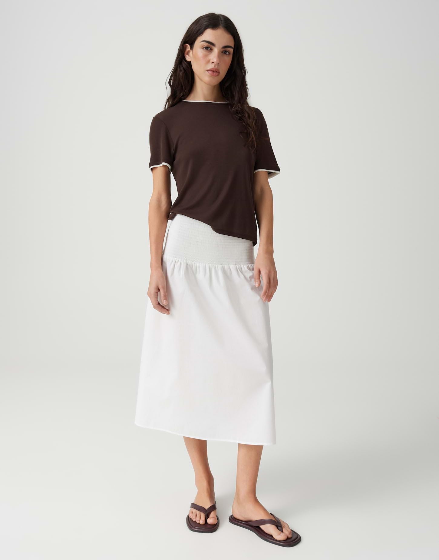 OPUS Damen Midirock | Sommerlicher A-Linien Rock aus BCI Cotton