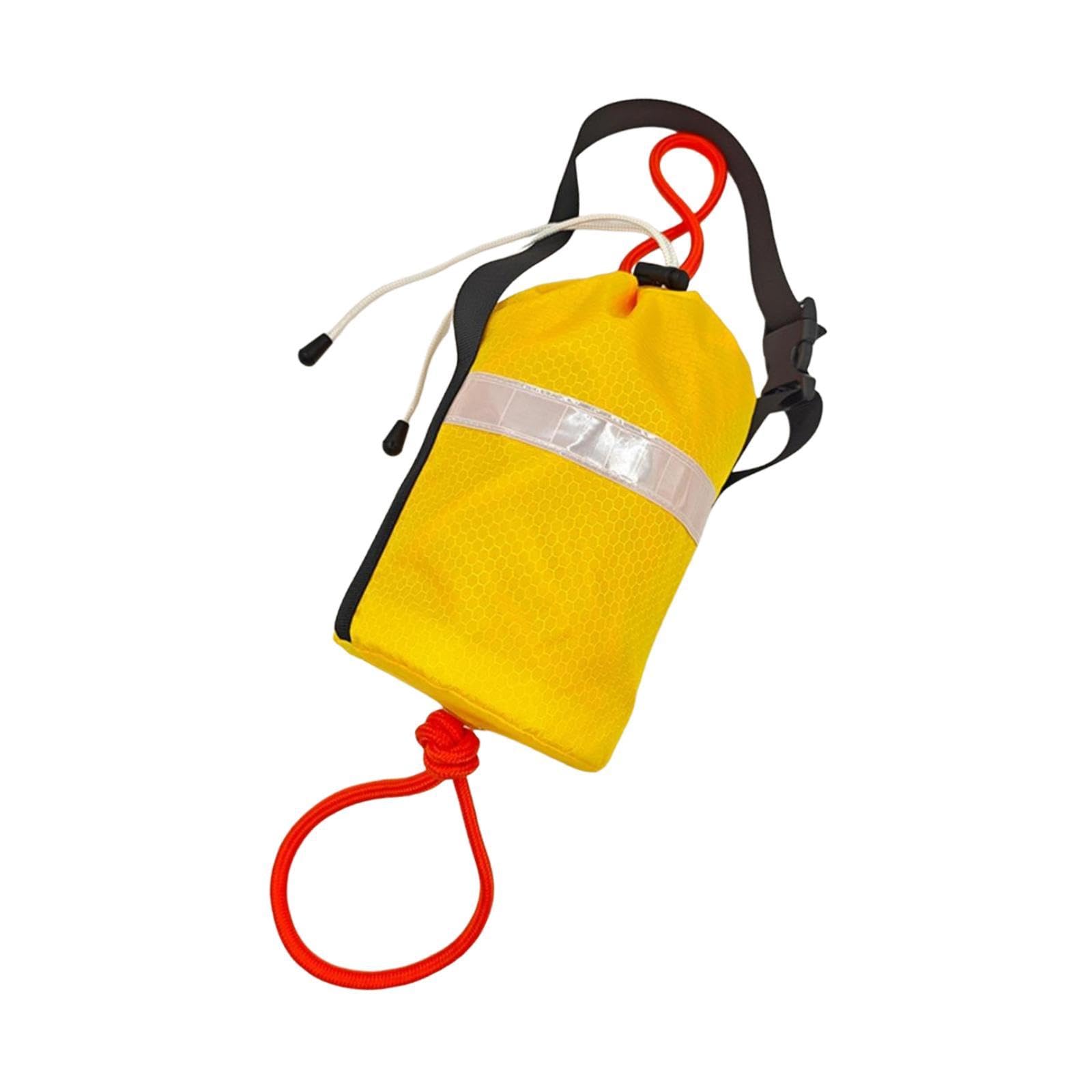 Baoblaze Borsa Porta-Corda da Lancio, Dispositivo lanciabile Leggero e Resistente all'abrasione con Corda Riflettente da 21 m per Canoa, Nautica