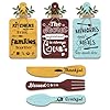 GOMAKERER 6 Pcs Eat Sign with Fork ...