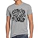 Produktbild style3 Turbo Vintage T-Shirt Herren v8 Motor Sound, Größe:XL;Farbe:Grau meliert