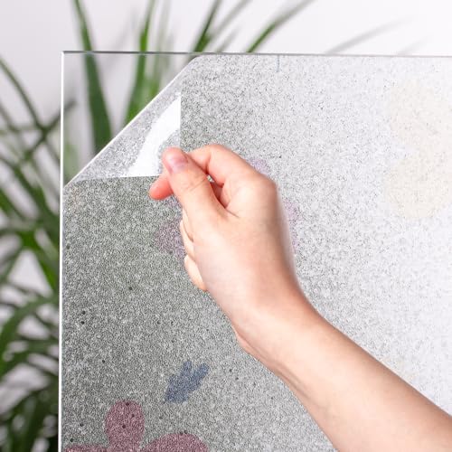 Image of CottonColors 063 Window Film, Blindfold Sheet, Repositionable Window Glass Film, UV Protection, 35.4 x 78.7 inches (90 x 200 cm), No Glue Privacy Glass Film, DIY Stained Glass