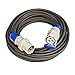 Poly Pool PP2652 Prolunga CEE 3 Poli, 20 m Cavo 3G1,5 mmq Spina e Presa Industriale IEC309 Grande 16A IP44 Ideale per Camper