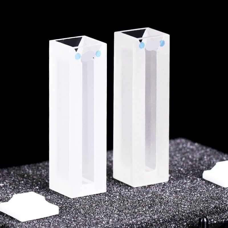 Microcella da 1,4 ml con pareti e coperchio smerigliati - Cuvetta in vetro di quarzo for spettrofotometria UV-visibile