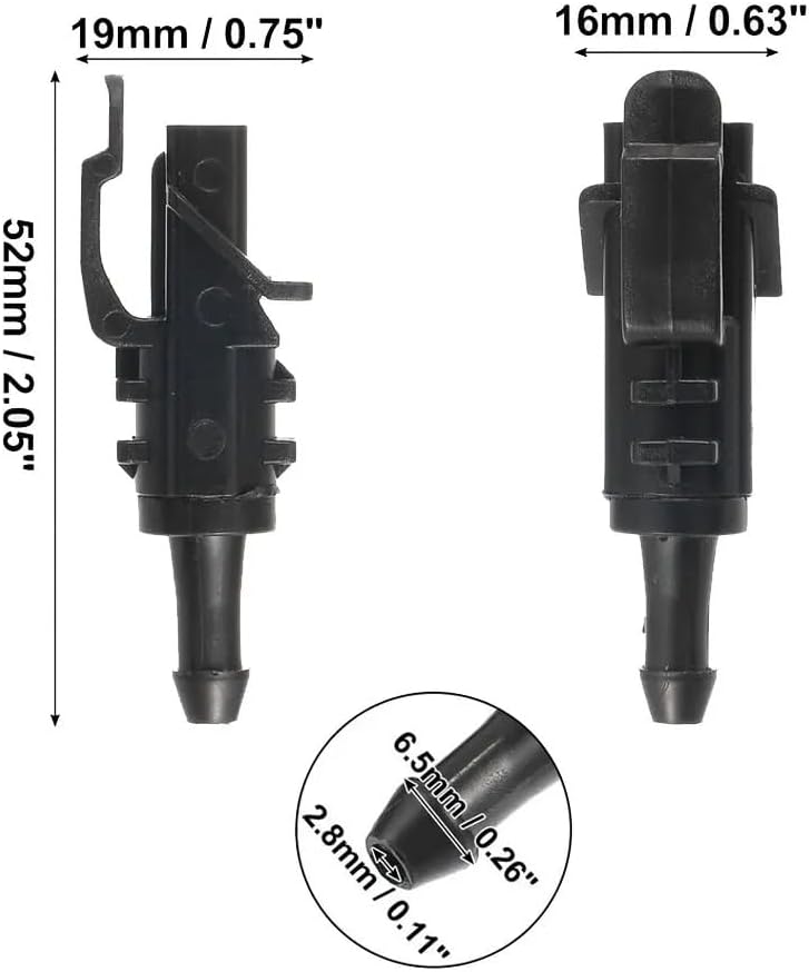 Windshield Washer Nozzle for Hyundai i30 Elantra Touring 2007-2012, Car Front Window Nozzle Car Windshield Washer Nozzles