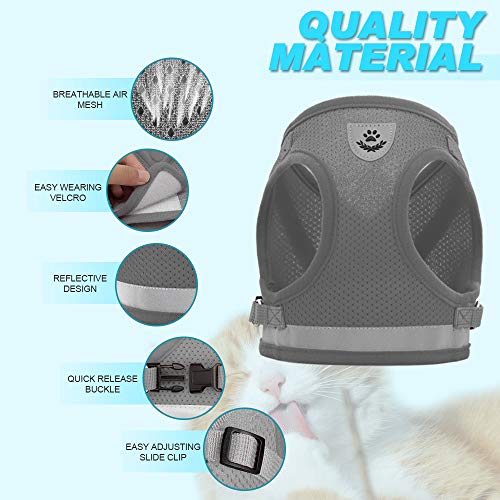 Supet Cat Harness and Leash Set for Walking Cat and Small Dog Harness Soft Mesh Puppy Harness Adjustable Cat Vest… - Image 3