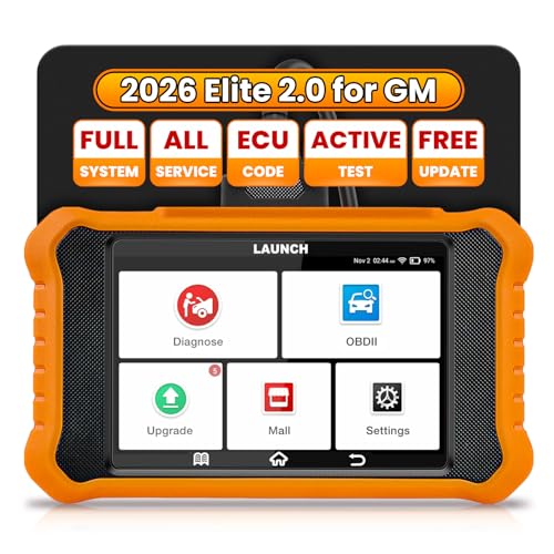 2026 LAUNCH Creader Elite V2.0 fit for GM Bi-Directional Scan Tool, All Reset Full System Diagnostic Scanner, AUTOVIN, Full OBD2 Code Reader for Buick/Chevrolet/Cadillac/GMC, Lifetime Free Update
