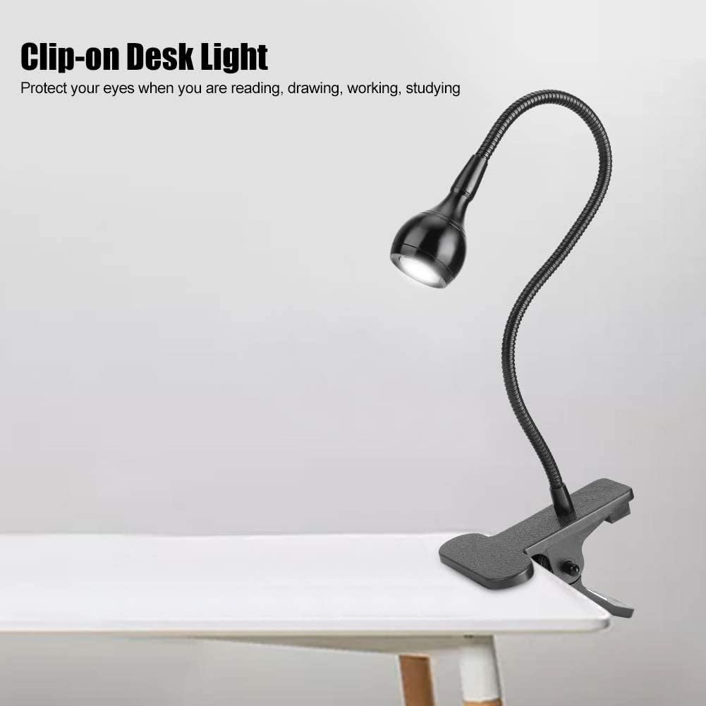 Lampada da scrivania a LED Lampada da tavolo ricaricabile USB pieghevole Lampada da comodino da notte Lampada da piccola clip Lampada da lettura per la cura degli occhi Lampada di bellezza dimmerabile