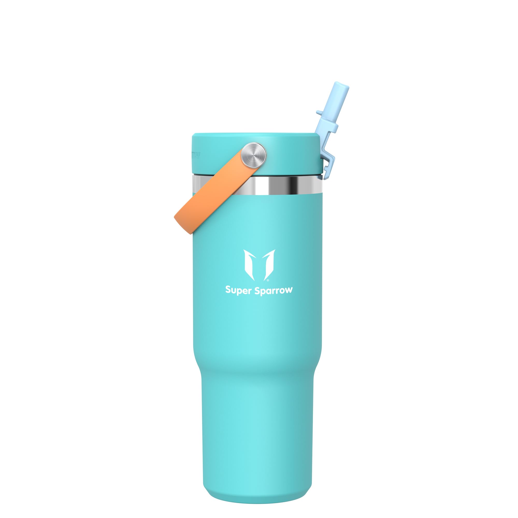 Sparrow Botella Termica 900ml Tumbler Vaso Termico con Pajita-Termo con Asa