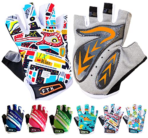 Guantes Ciclismo Niño 4 Años Marca FINGER TEN