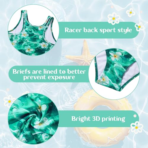 Image of Century Star Girls Tankini Swimsuit UPF 50+ Racerback Bathing Suit for Teen Girls 2 Piece Swimsuit Summer Beach Swimwear