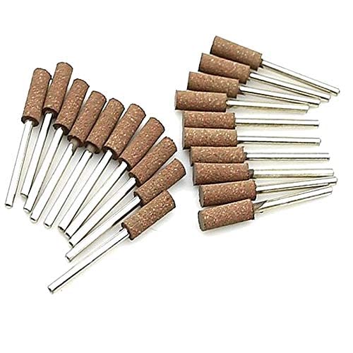 DIY Crafts Pack Of 1 Pc, Taper Shape, 10 pieces 3mm Shaft Mounted Rubber with Abrasive Grinding Head for Mold Fine po(Pack Of 1 Pc, Taper Shape) 3