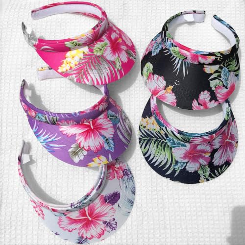 Image of 2 Pack Visor Women Men Sun Hat Clip On Visors Adjustable Sport Wide Brim Cap