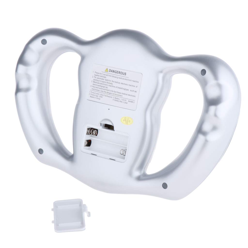 Hand Held Body Mass Index Bmi Health Fat Analyzer Monitor For Men Women, Silver