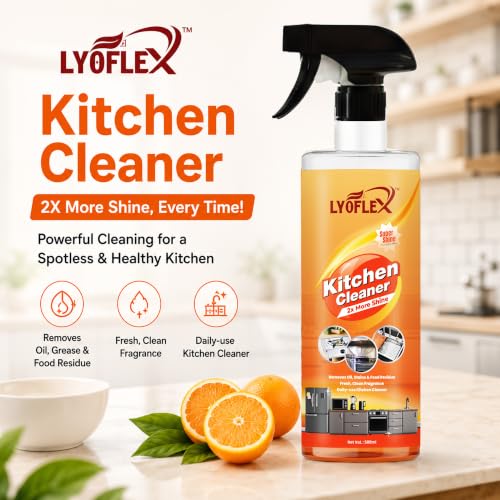 Image of Multipurpose Foam Based Kitchen Cleaner Liquid Spray 500ml for Oil and Grease Stain Remover | Chimney, Kitchen Cleaning Spray | Suitable for All Surfaces