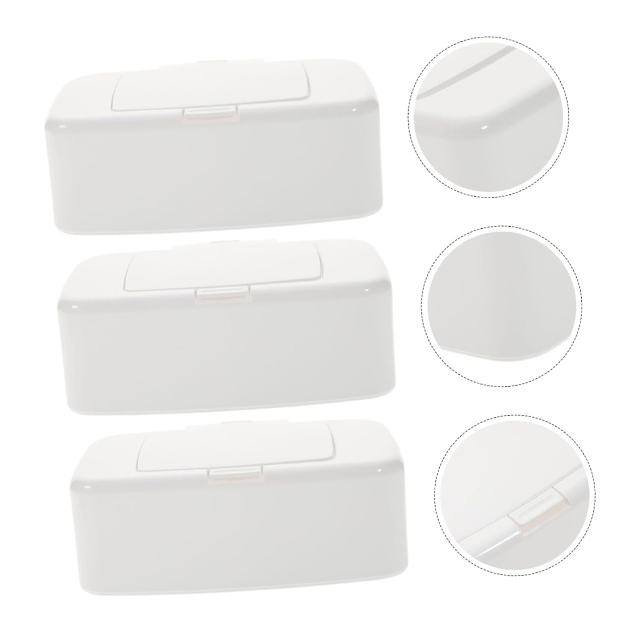 Ciieeo 12 Pièces Boite à essuyer lingettes pour bébés essuyer Le récipient étui à lingettes avec Couverture lingettes humides boîte de mouchoirs humides Tissu de bébé